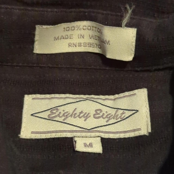 Vintage Y2K eighty eight cross long sleeve button up shirt medium - Picture 3 of 4